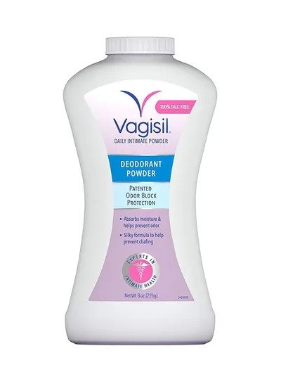 Vagisil, Odor Block Feminine Deodorant Powder for Women, Talc-Free, Gynecologist Tested 227 g
 فاجيسيل، بودرة نسائية للقضاء على الروائح للمنطقة الحساسة 227 غ